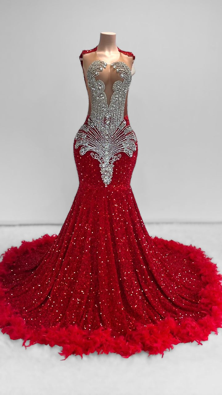 RUBY Crystal Rhinestone GOWN