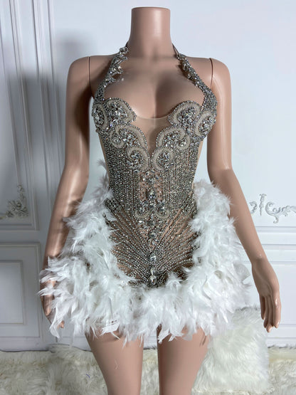 ANGEL Crystal Rhinestone Dress