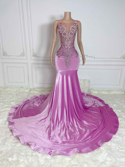 COTTON Crystal Rhinestone GOWN