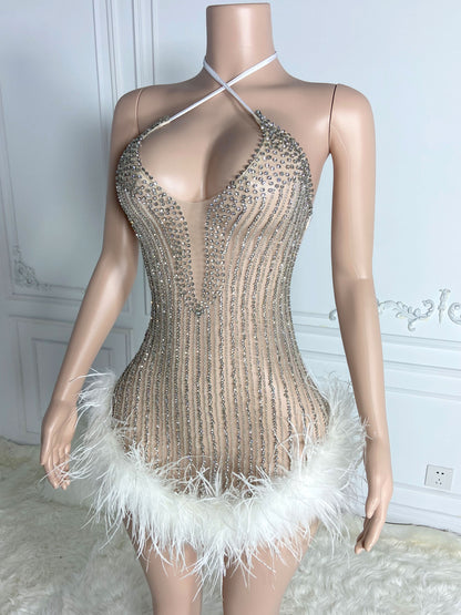 ANGELICA Crystal Rhinestone Dress