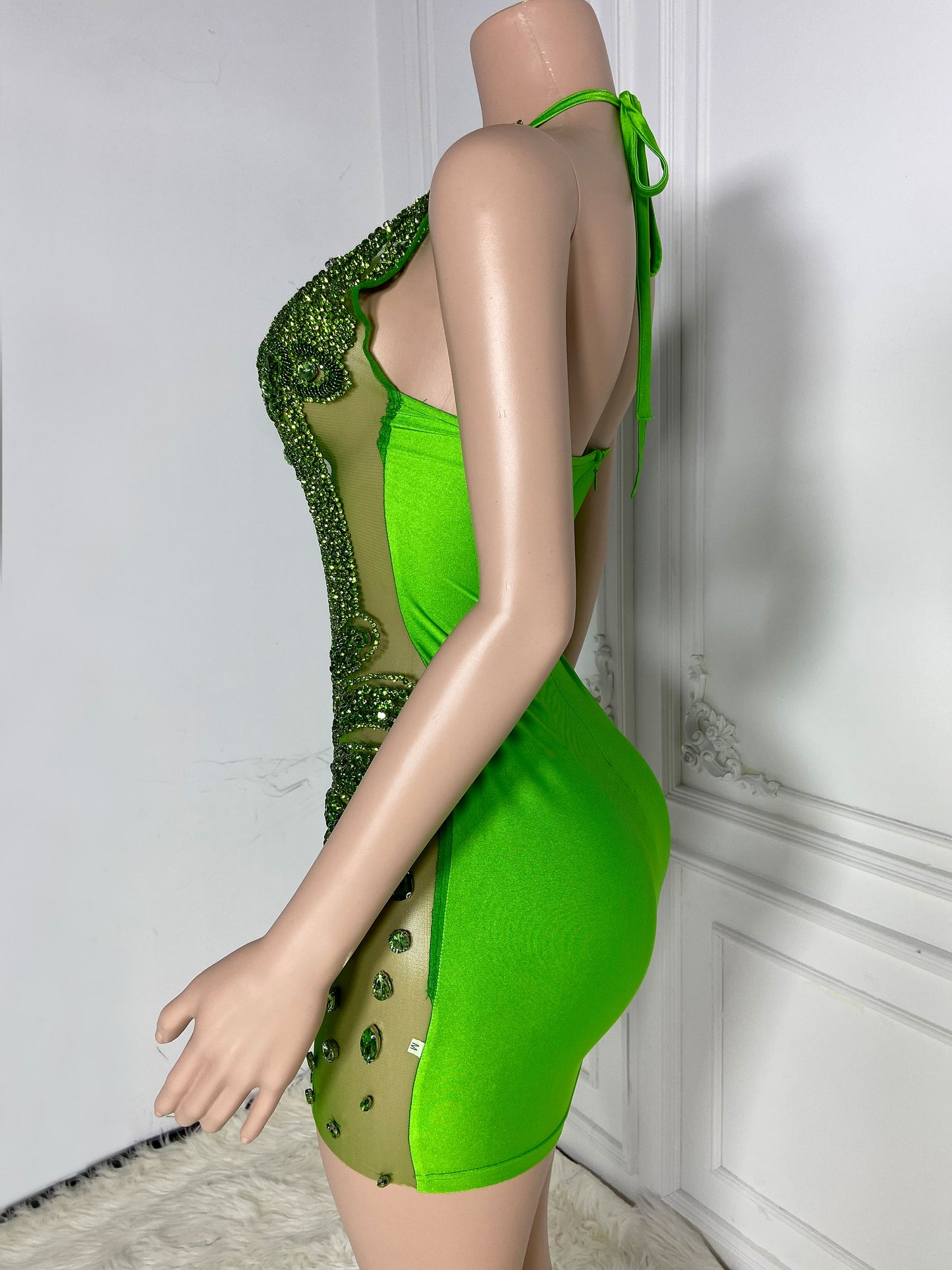 KARI GREEN Crystal Rhinestone Dress