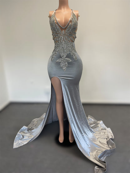 CUBAN Crystal Rhinestone GOWN