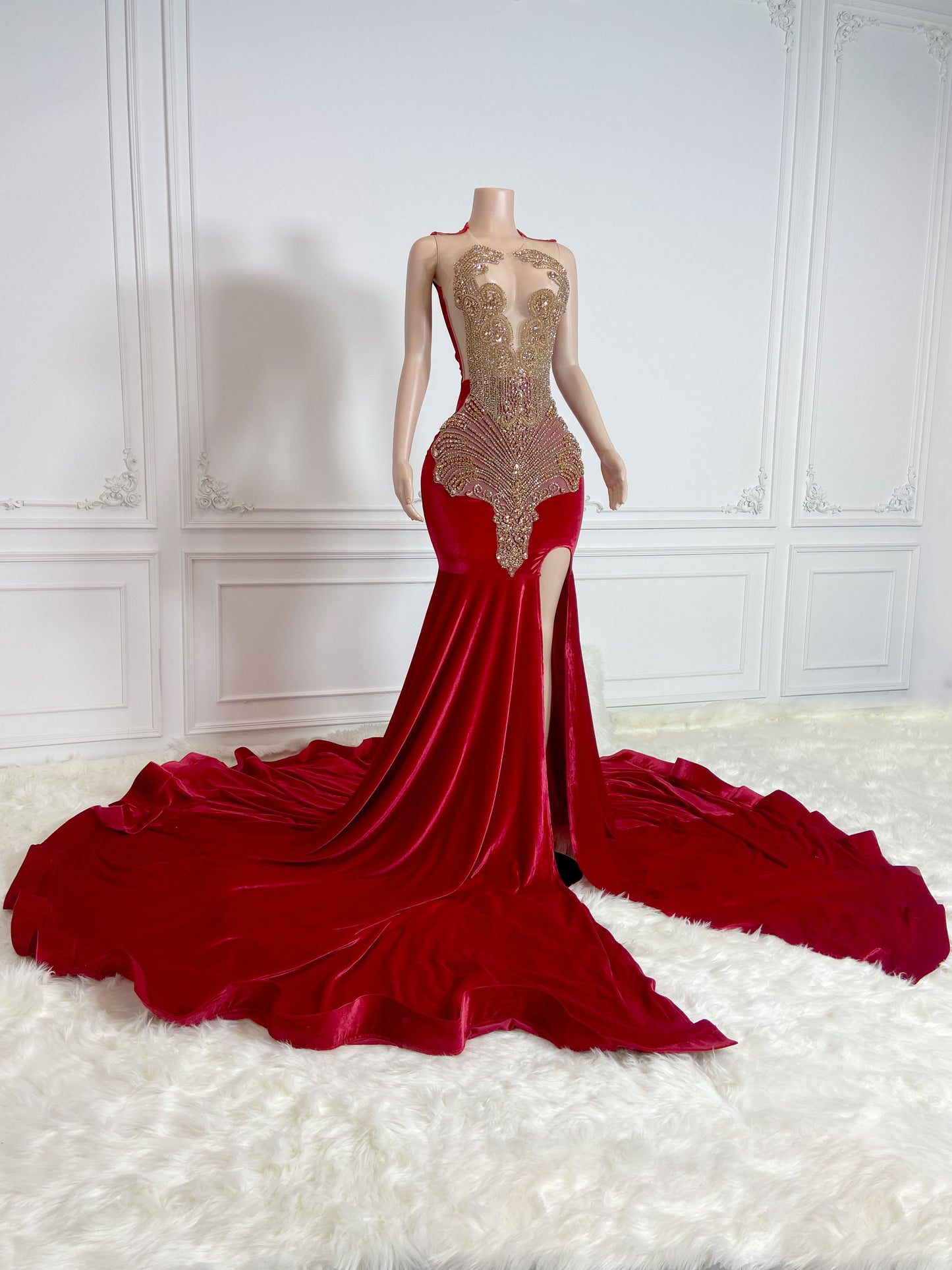 ROYALTY Crystal Rhinestone GOWN