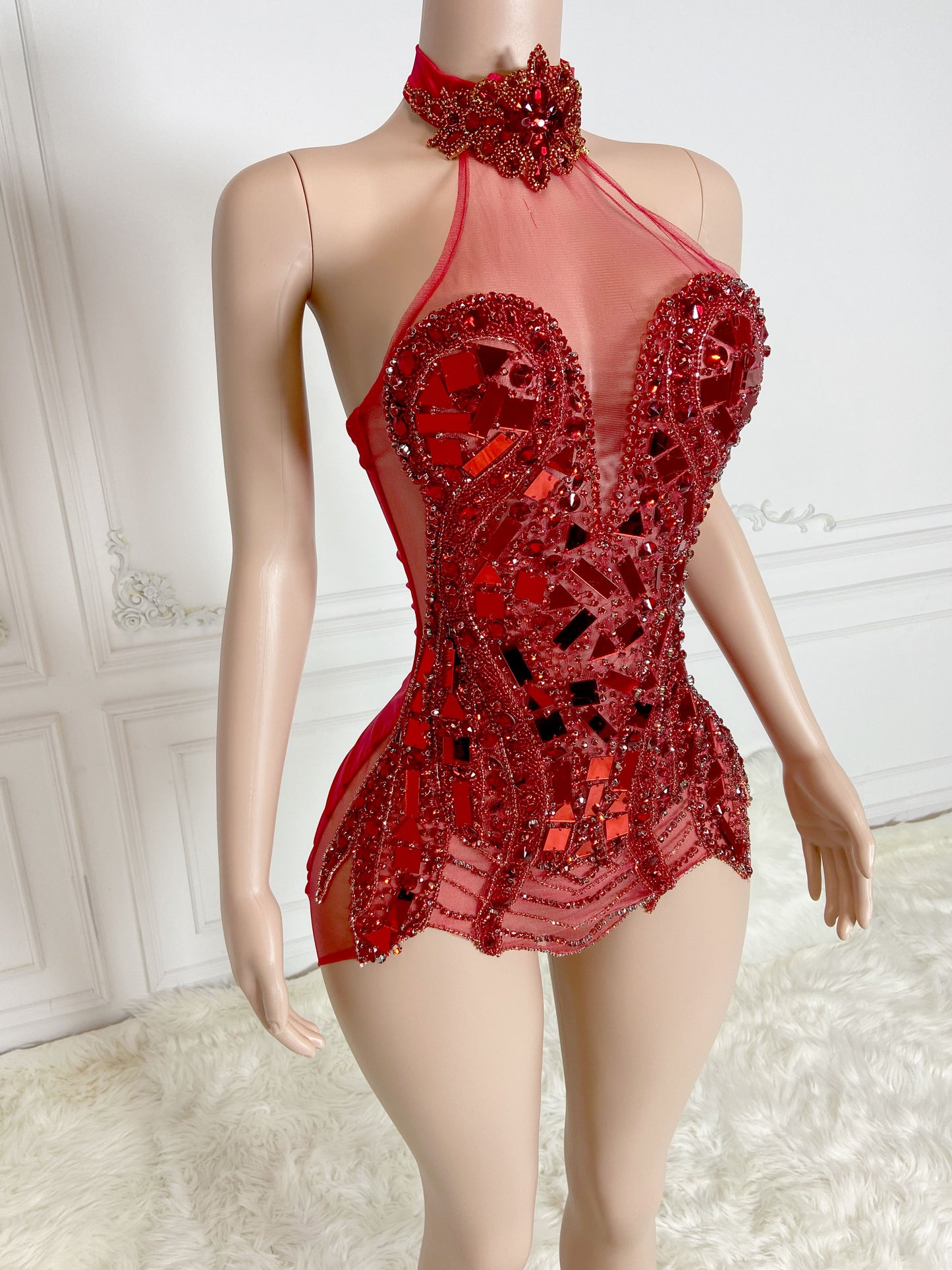 RUBY Crystal Rhinestone Dress